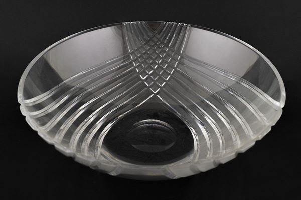 Crystal bowl  (design anni '60)  - Auction Antiques and Modern Art Auction - DAMS Casa d'Aste