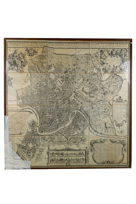 Mappa di Roma ai tempi di papa Innocenzo XI