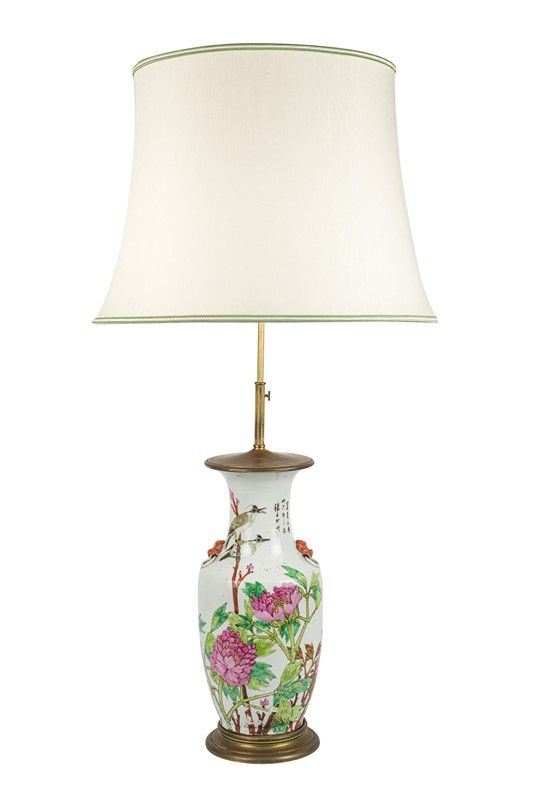 Lamp mounted vase