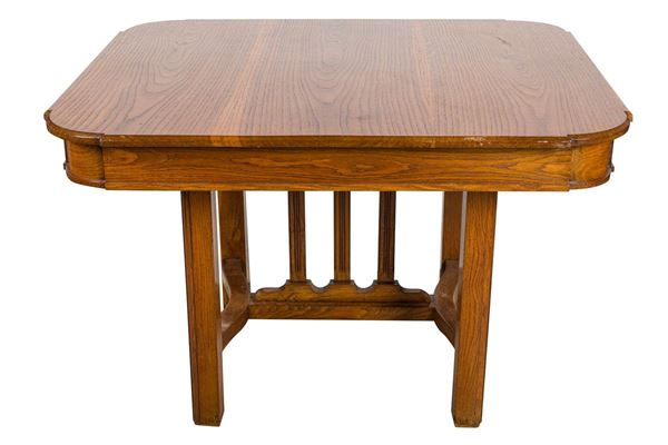 Oak wood square table