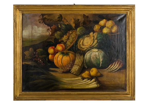 Still life with fruit and vegetables