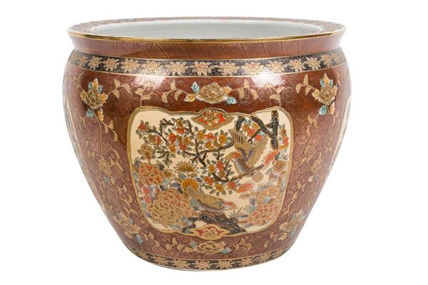 Large ceramic cachepot