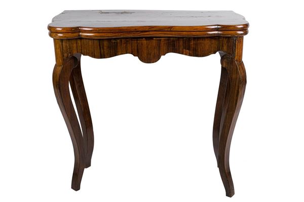 Game table in rosewood