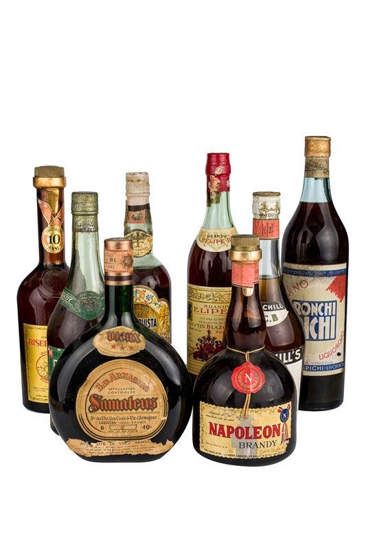 Selection of eight Brandies