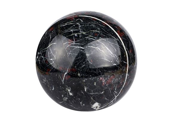 African black marble sphere