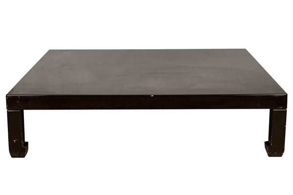 Low table in lacquered wood