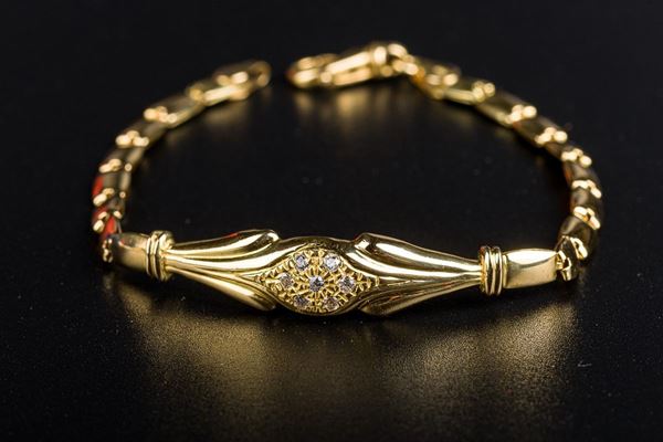750 yellow gold women&#39;s bracelet