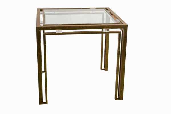 Romeo Rega style square coffee table