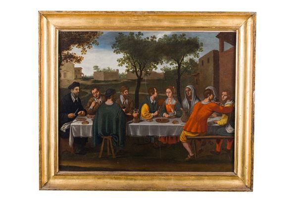 Bonifazio Veronese de' Pitati (cerchia di) - Country banquet