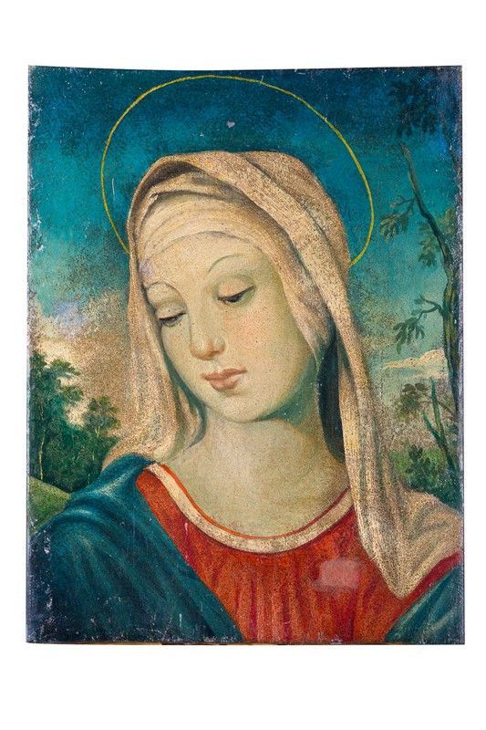 pittore umbro del XVI secolo (maniera di) - Vergine Maria