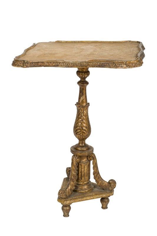 Gilded wood coffee table