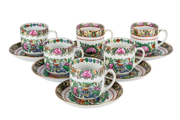 Lot of 6 coffee cups and 6 saucers