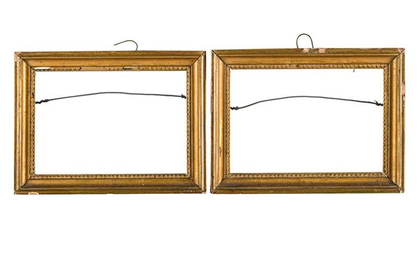Pair of gilded frames