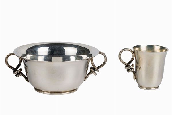 Small 800 silver mugs