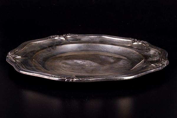Large silver plate