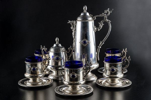 Coffee set in 800 silver