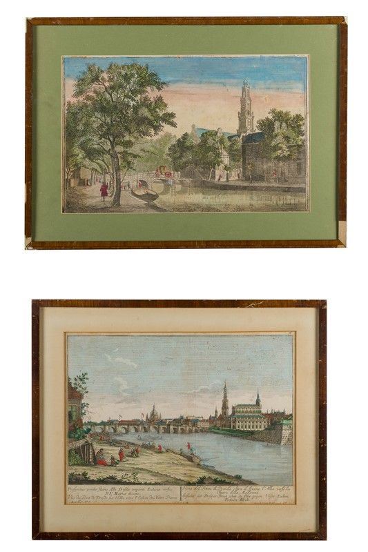Lot of two colored prints