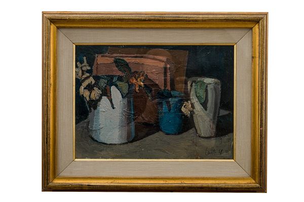 Giuseppe  Centi - Two still lifes, back and front
