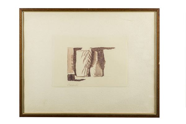 Giorgio Morandi - Natura morta con bicchieri