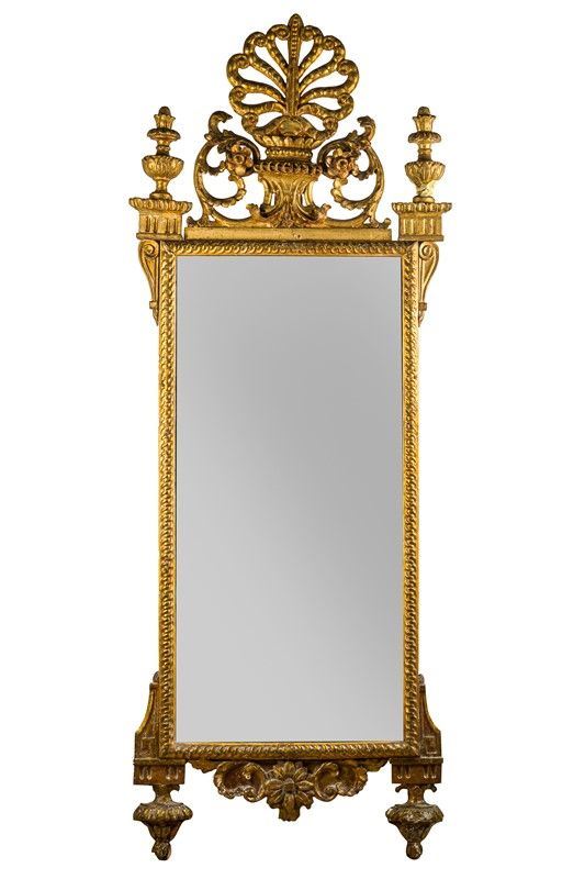 Gilded wood mirror