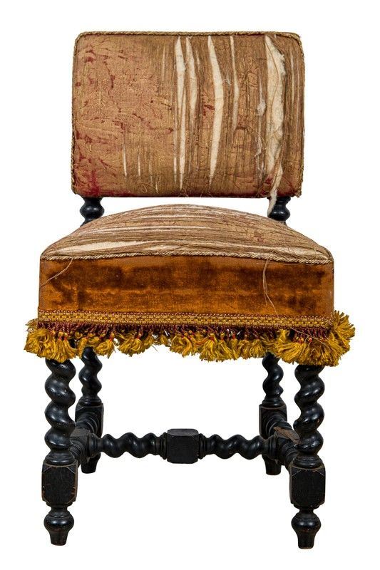 Chair in ebonized wood