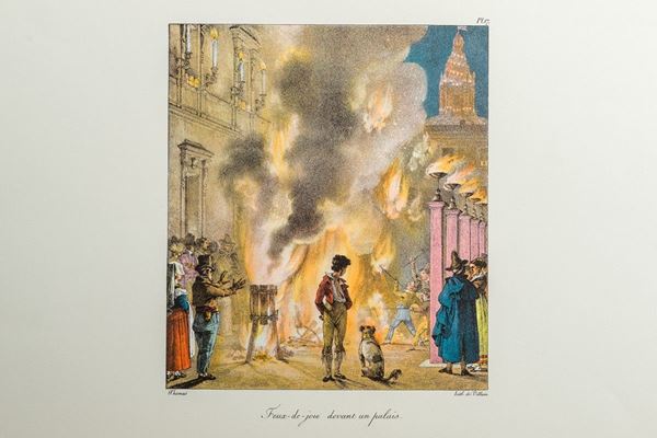 Antoine Jean Baptiste Thomas &amp; Fran&#231;ois De Villain - Quattro litografie a colori