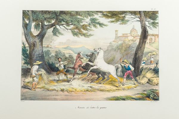 Antoine Jean Baptiste Thomas &amp; Fran&#231;ois De Villain - Due litografie a colori
