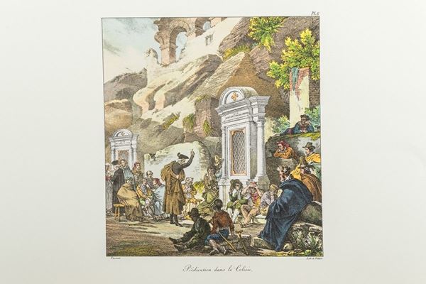 Antoine Jean Baptiste Thomas &amp; Fran&#231;ois De Villain - Pair of color lithographs