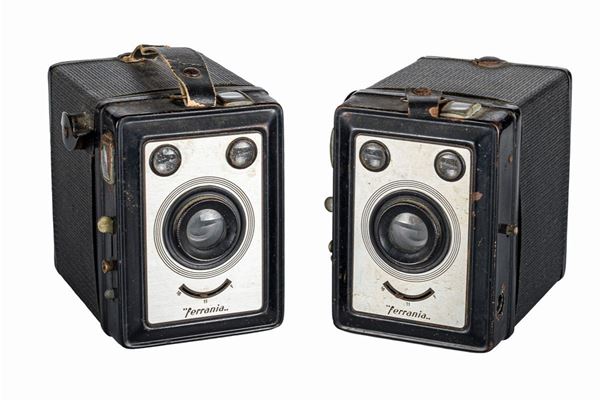 Lotto di due macchine fotografiche vintage Ferrania