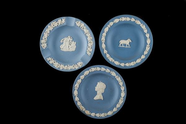Lot of three Wedgwood collectible saucers