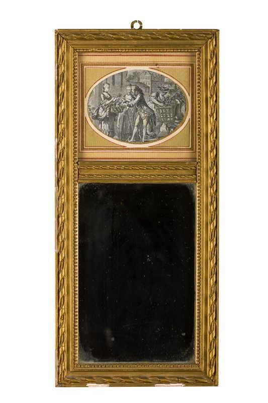 Small gilded mirror