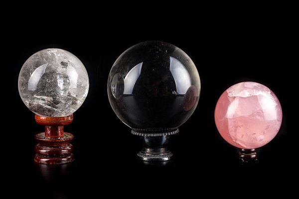 Three collectible spheres