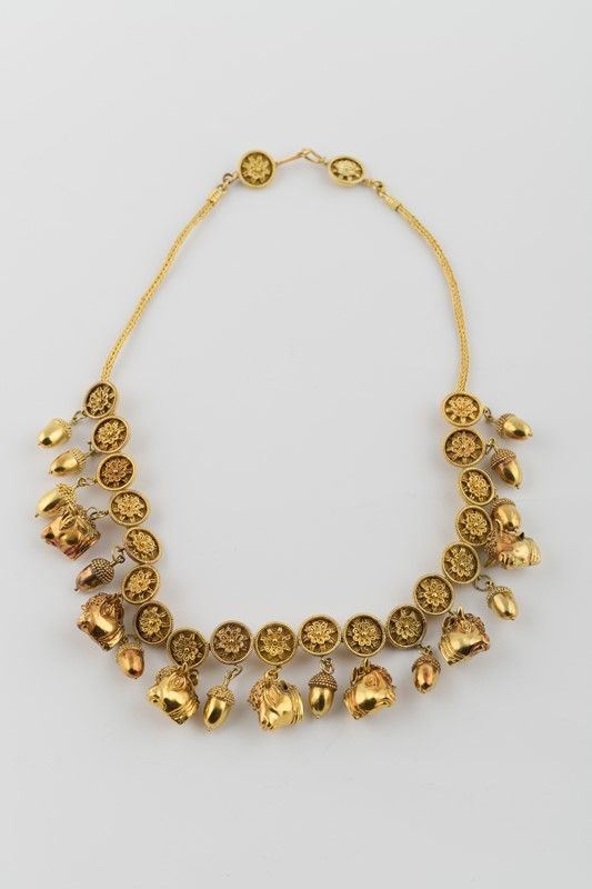 Archaeological style necklace