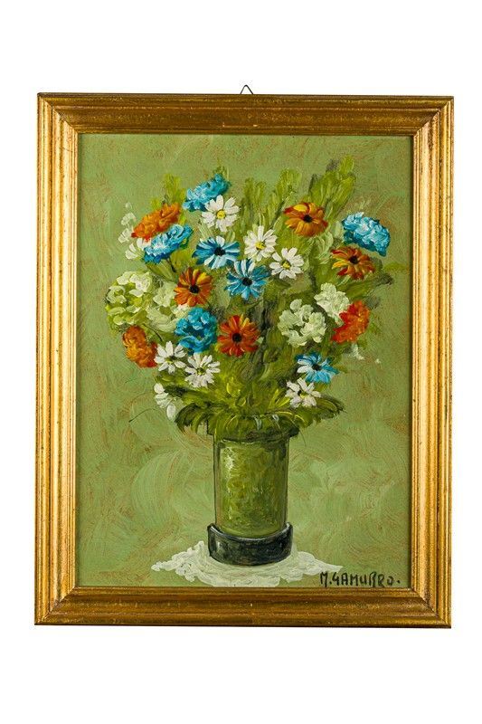 Marcello Gamurro - Vase with flowers