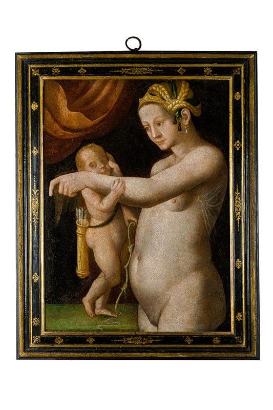 Scuola Danubiana (XVI sec.) - Venere e Cupido
