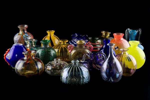 Lot of 20 miniatures in Murano glass