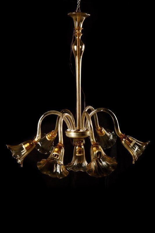 Six-arm chandelier