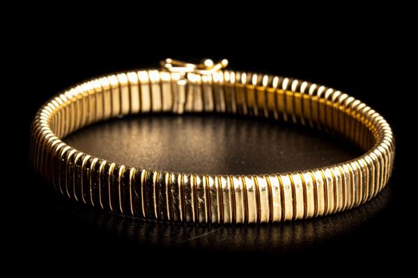 Tubogas model gold bracelet