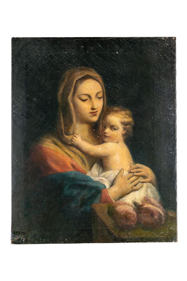 Jacopo Amigoni (ambito di) - Madonna with child