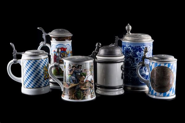6 collectible mugs
