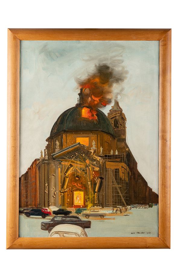 Aldo Pagliacci - Incendio in Santa Maria in Montesanto