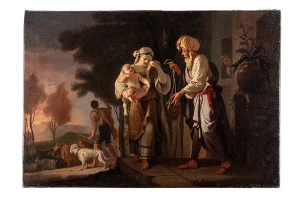 Pittore del XVIII secolo - La cacciata di Hagar