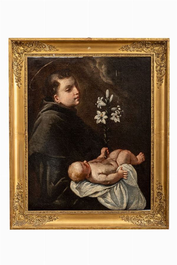 Saint Anthony of Padua in adoration of the Child