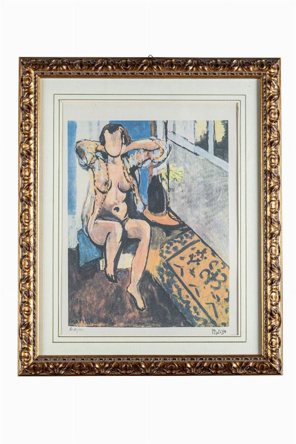 Henri-&#233;mile-Benoit Matisse - Nude with the Spanish carpet, 1919