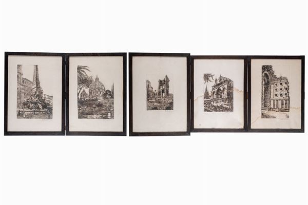 Serie di 5 litografie