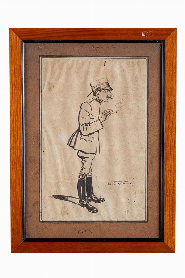 Ugo Scaramucci - Soldier caricature