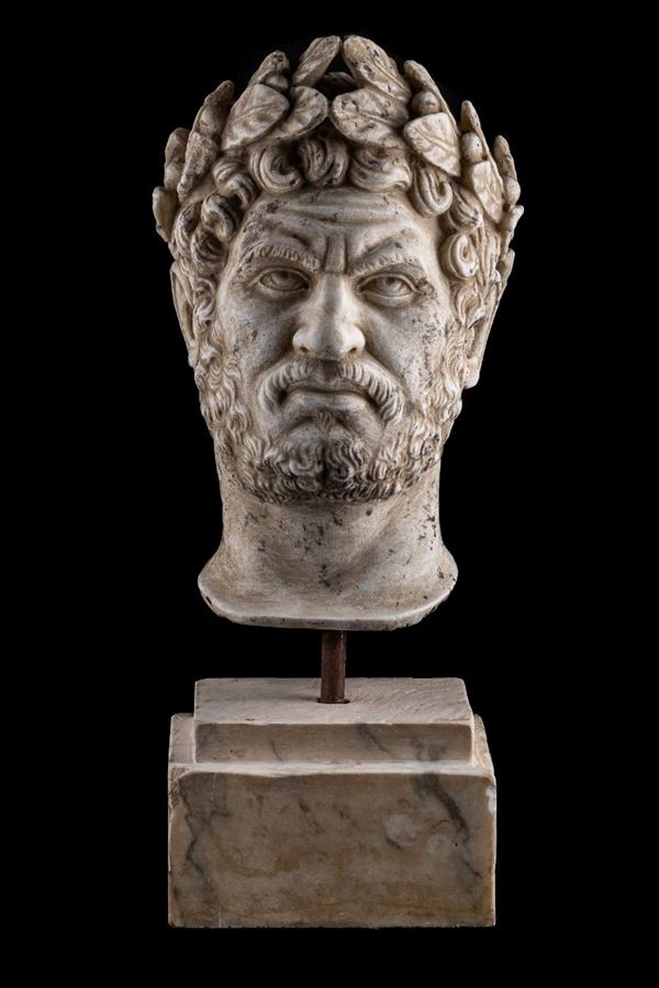 Testa dell&#39;imperatore Caracalla