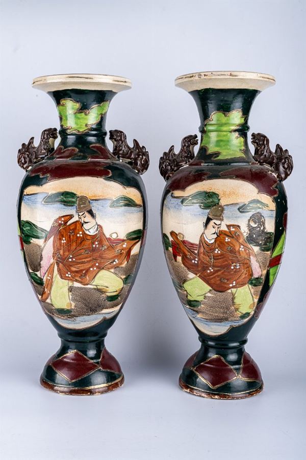 Pair of urn vases