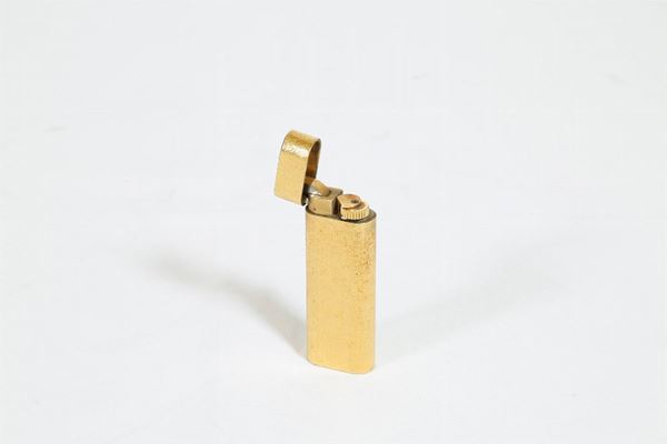 Cartier lighter in laminated gold