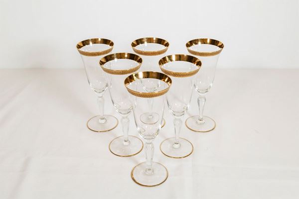 Lot of 6 glasses  (Murano, mid-20th century)  - Auction Fine art and furniture with a selection of old masters from a private collector - DAMS Casa d'Aste